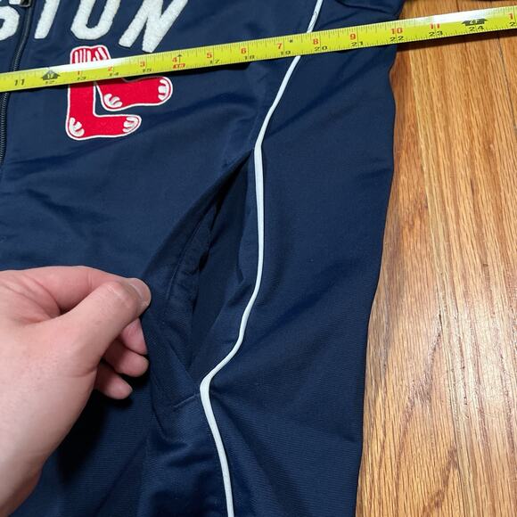 Nike Boston Red Sox Full Zip Track Jacket Size Large Chenille Lettering - Picture 6 of 8